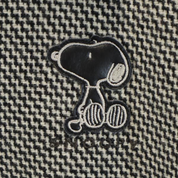 GREENCLUBS グリーンクラブ スヌーピーワッペン 長袖 フルジップ スヌーピーワッペン ジャケット 1 ブラック×グレー レディース