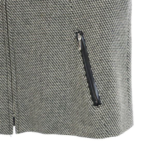 GREENCLUBS グリーンクラブ スヌーピーワッペン 長袖 フルジップ スヌーピーワッペン ジャケット 1 ブラック×グレー レディース