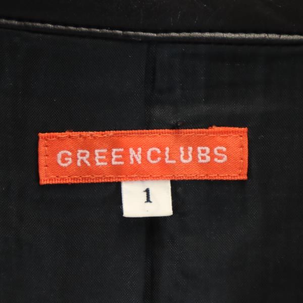 GREENCLUBS グリーンクラブ スヌーピーワッペン 長袖 フルジップ スヌーピーワッペン ジャケット 1 ブラック×グレー レディース