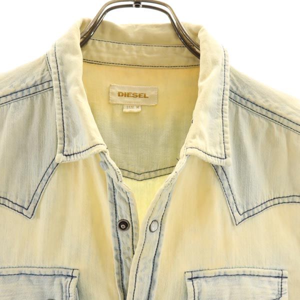 DIESEL ディーゼル 長袖 デニム ウエスタンシャツ M メンズ