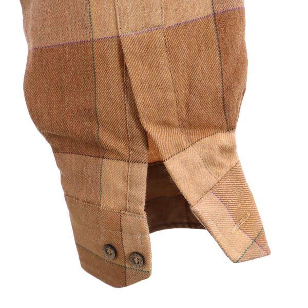 ダックス チェック柄 長袖 シャツ L ブラウン系 DAKS メンズ