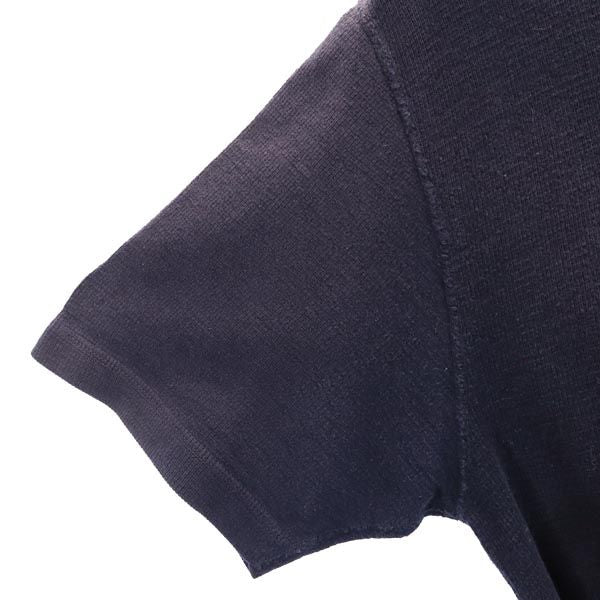 snowpeak スノーピーク 日本製 アウトドア 半袖 ヘンリーネック Tシャツ L ネイビー系 レディース