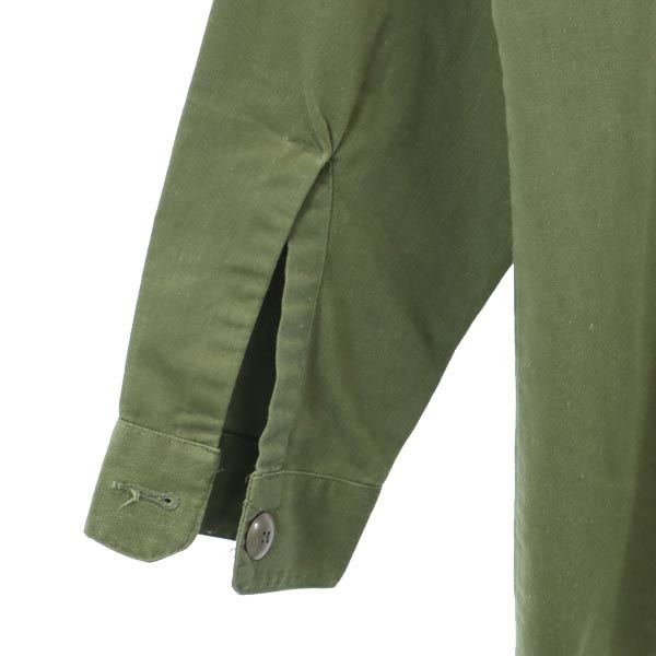 US ARMY アメリカ軍 ヴィンテージ ユーティリティー 長袖 ミリタリーシャツ カーキ メンズ