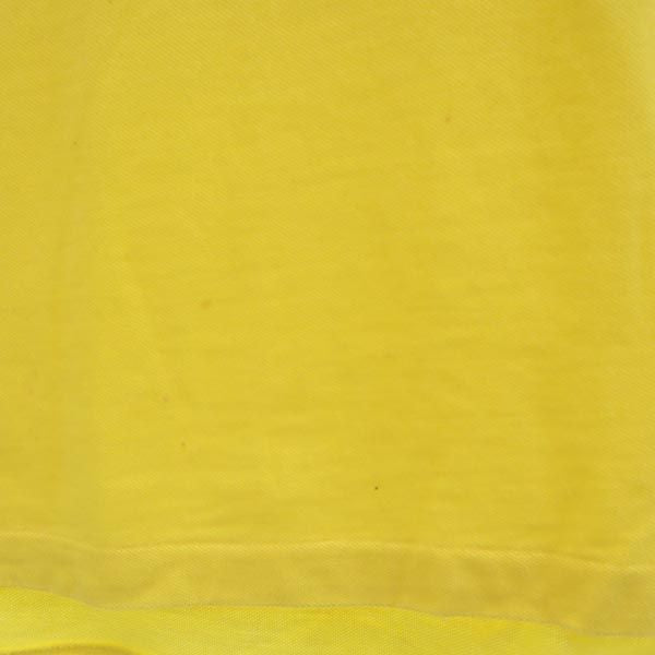 ポロバイラルフローレン ワンポイント刺繍 半袖 ポロシャツ M 黄 Polo by Ralph Lauren 鹿の子 メンズ