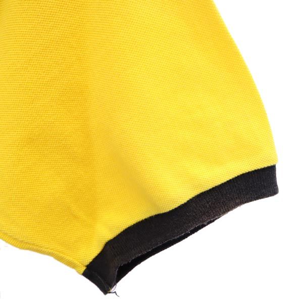 miki SPORTS ミキスポーツ 半袖 ポロシャツ L 黄 鹿の子 メンズ