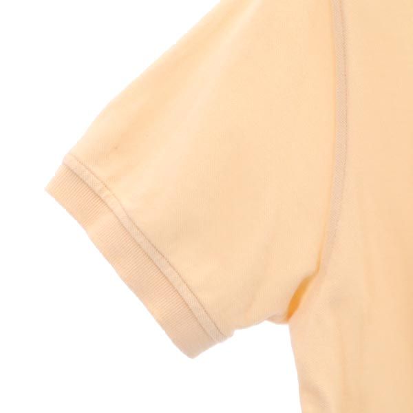 Paul Smith JEANS ポールスミスジーンズ ワンポイント刺繍 半袖 ポロシャツ M ベージュ系 鹿の子 メンズ