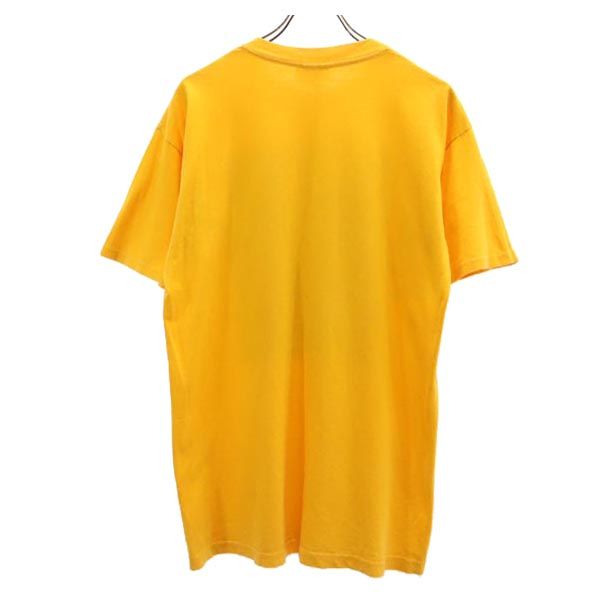 SUMMIT サミット 90s USA製 オールド スヌーピ ウッドストック プリント 半袖 Tシャツ オレンジ系 PEANUTS シングルステッチ メンズ