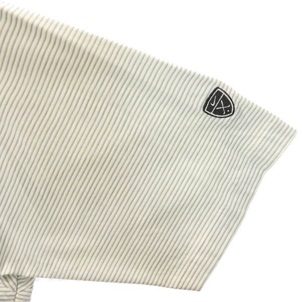 ナイキ タイガーウッズ コラボ ボーダー柄 ゴルフ 半袖 ポロシャツ S グリーン系 NIKE TIGERWOODS メンズ