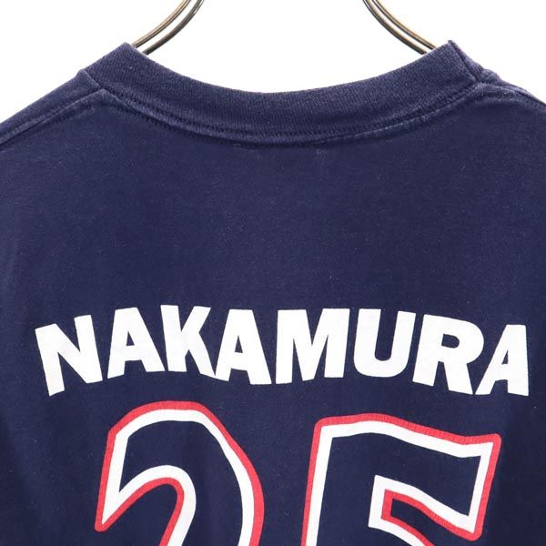 JERZEES ジャージーズ 90s オールド USA製 横浜マリノス 背番号25 村上選手 半袖 サッカー 中村 Tシャツ M 紺 メンズ
