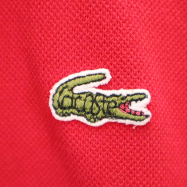 LACOSTE ラコステ ワンポイント 半袖 ポロシャツ 赤 メンズ