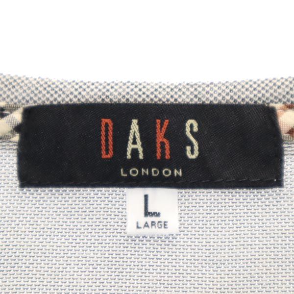 ダックス 半袖 ヘンリーネック Tシャツ L グレー系 DAKS メンズ