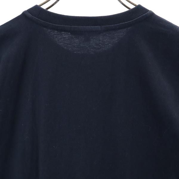 未使用 Mr.JUNK ミスタージュンコ プリント 半袖 Tシャツ M ネイビー クルーネック メンズ