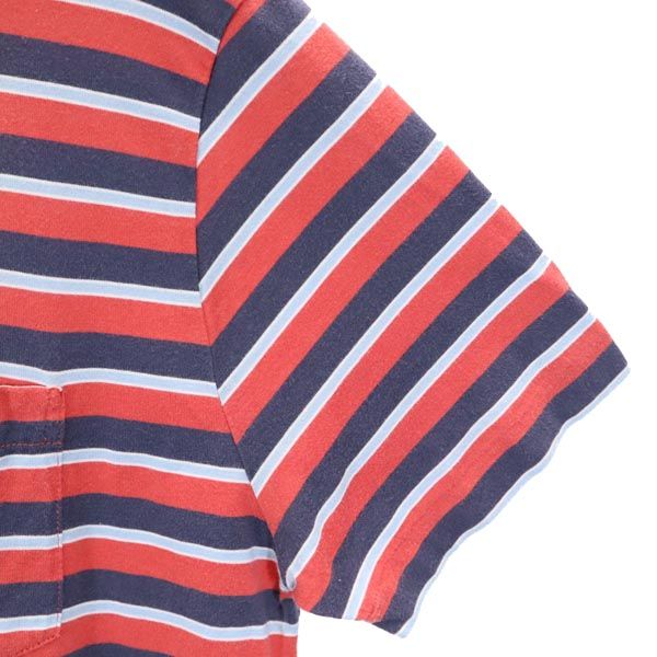 Polo by Ralph Lauren ポロバイラルフローレン ボーダー柄 半袖 ポロシャツ XL 赤×ネイビー メンズ