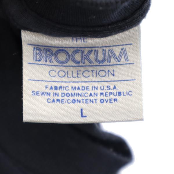 BROCKUM 89 USA製 ローリングストーンズ ノースアメリカツアー プリント 半袖 Tシャツ L 黒 BROCKUM ロックバンド メンズ