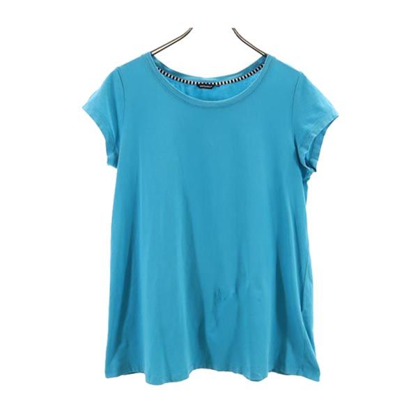 marimekko マリメッコ 半袖 Aライン Tシャツ M 水色系 フレンチスリーブ レディース