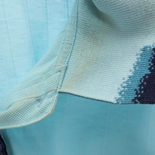 KENZO ケンゾー ストライプ柄 ゴルフ 半袖 ポロシャツ 1 水色系 鹿の子 レディース