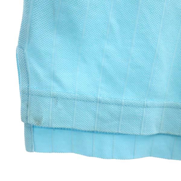 KENZO ケンゾー ストライプ柄 ゴルフ 半袖 ポロシャツ 1 水色系 鹿の子 レディース