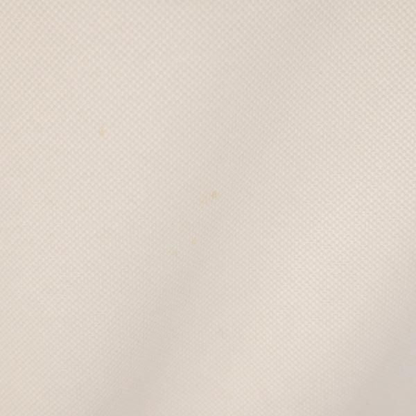 DAKS ダックス 日本製 ロゴ刺繍 ゴルフ 半袖 ポロシャツ L 白系 鹿の子 メンズ