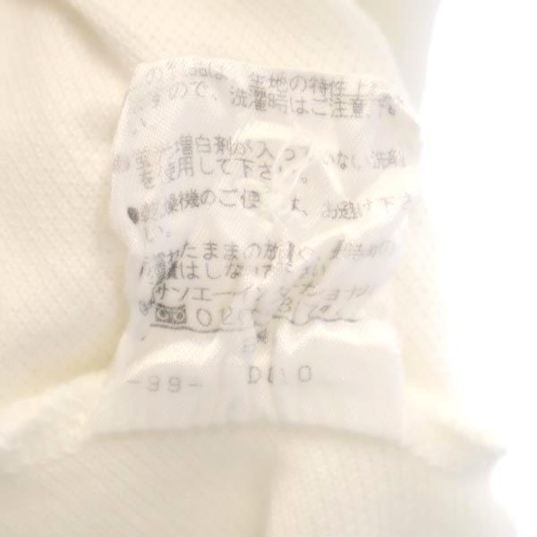 PEARLY GATES パーリーゲイツ 日本製 ゴルフ 半袖 ポロシャツ 2 ホワイト 鹿の子 レディース