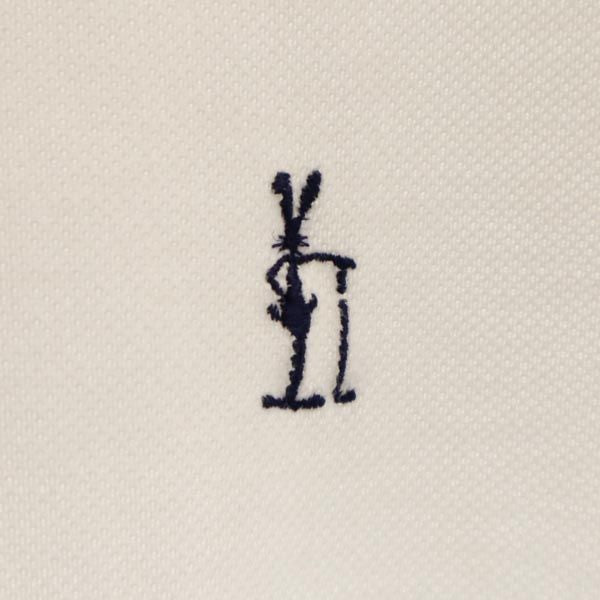 PEARLY GATES パーリーゲイツ 日本製 ゴルフ 半袖 ポロシャツ 2 ホワイト 鹿の子 レディース