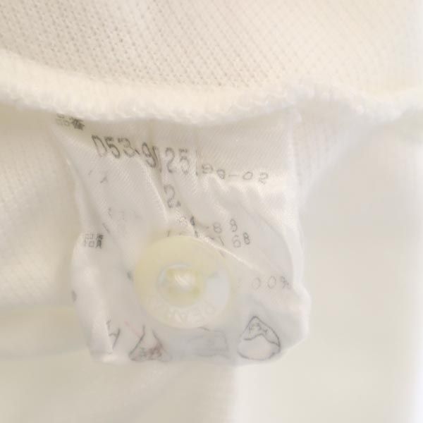 PEARLY GATES パーリーゲイツ 日本製 ゴルフ 半袖 ポロシャツ 2 ホワイト 鹿の子 レディース