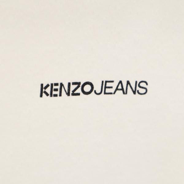 KENZO JEANS ケンゾージーンズ バックプリント 半袖 Tシャツ FREE ホワイト系 メンズ