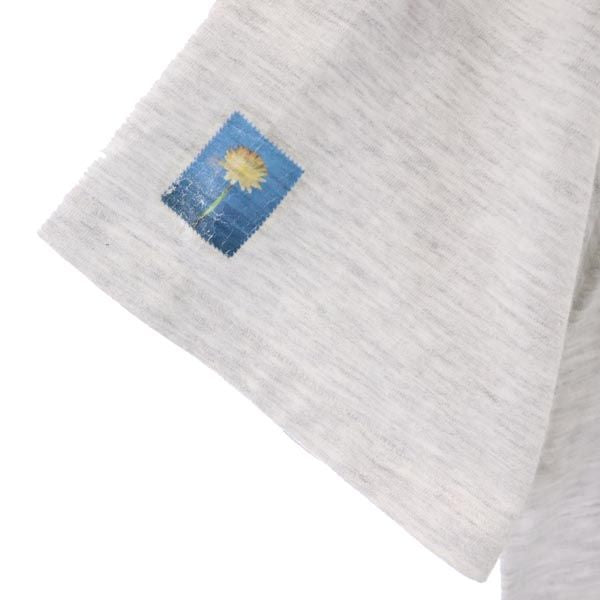 CREEK KEEPERS USA製 プリント 半袖 Tシャツ S オフホワイト メンズ