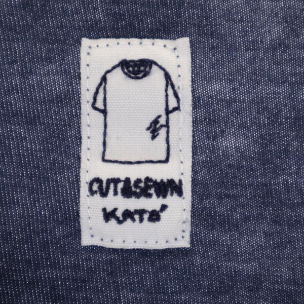 KATO カトー プリント 半袖 Tシャツ S ネイビー メンズ