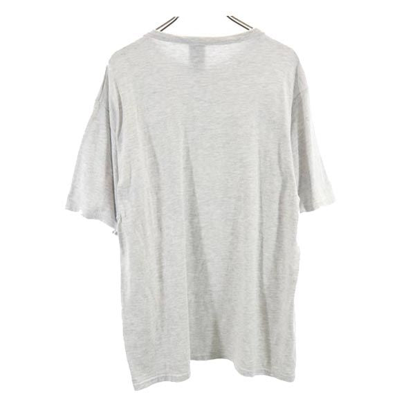 Champion チャンピオン ロゴプリント 半袖 Tシャツ L グレー クルーネック メンズ