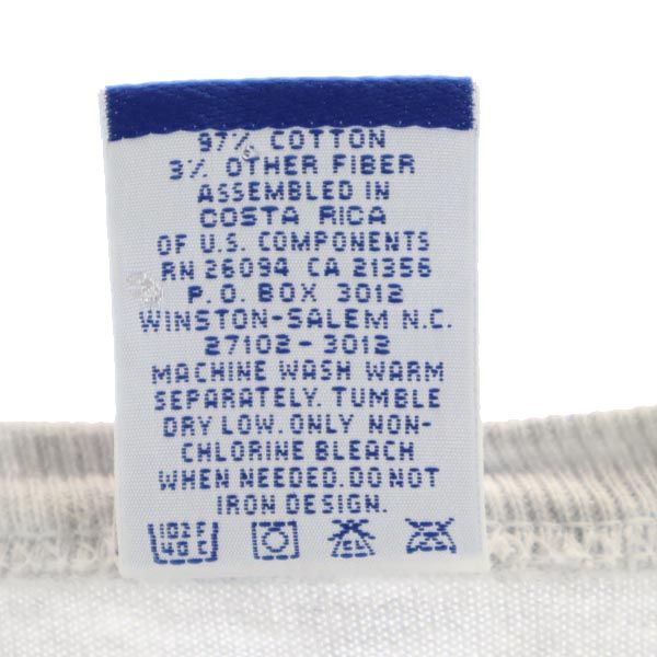 Champion チャンピオン ロゴプリント 半袖 Tシャツ L グレー クルーネック メンズ