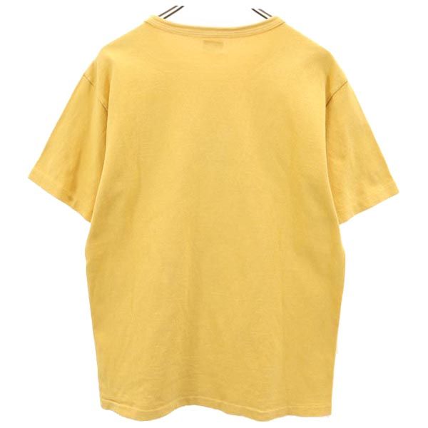 DUBBLEWORKS ダブルワークス 日本製 USAプリント 半袖 Tシャツ M 黄 メンズ