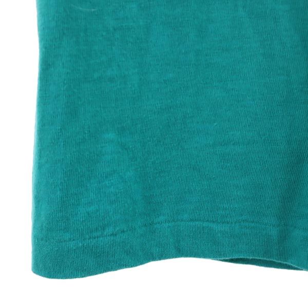 SGT LEISURE 90s オールド USA製 プリント 半袖 Tシャツ M グリーン系 メンズ