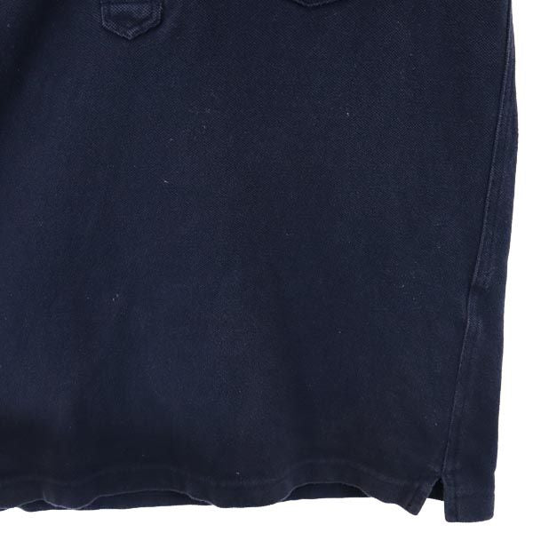 FRED PERRY フレッドペリー 日本製 半袖 ポロシャツ S ネイビー系 鹿の子 レディース