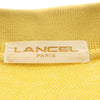 ランセル 日本製 半袖 ポロシャツ M イエロー LANCEL 鹿の子 メンズ