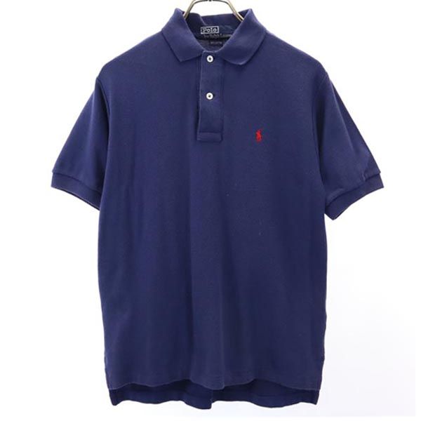 Polo by Ralph Lauren ポロバイラルフローレン 半袖 ポロシャツ S ネイビー系 鹿の子 メンズ