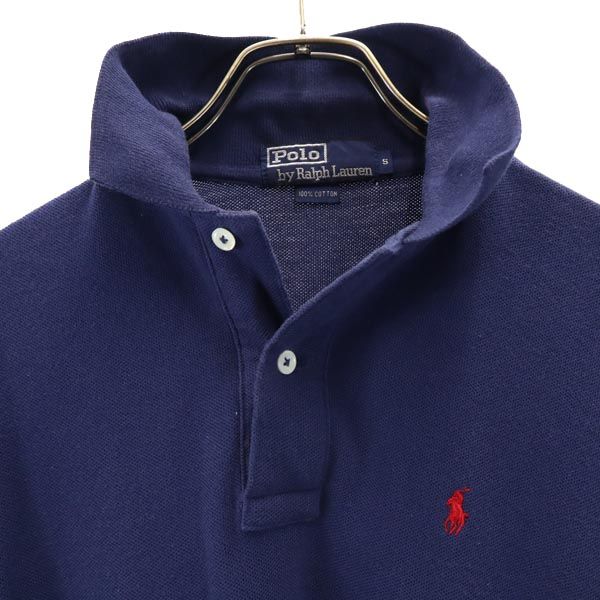 Polo by Ralph Lauren ポロバイラルフローレン 半袖 ポロシャツ S ネイビー系 鹿の子 メンズ