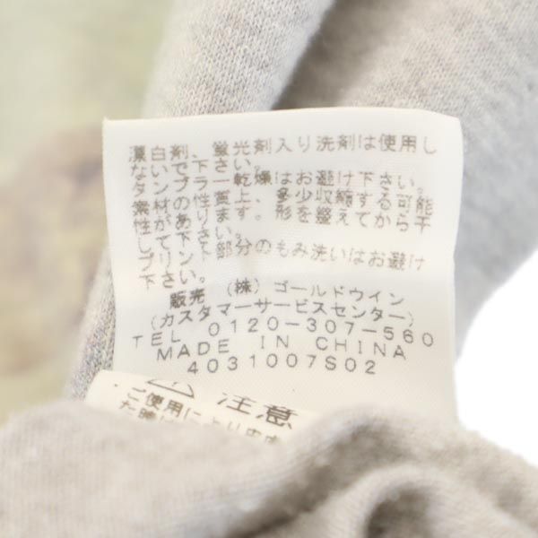 THE NORTH FACE ノースフェイス NT31484 プリント 半袖 Tシャツ L グレー アウトドア メンズ