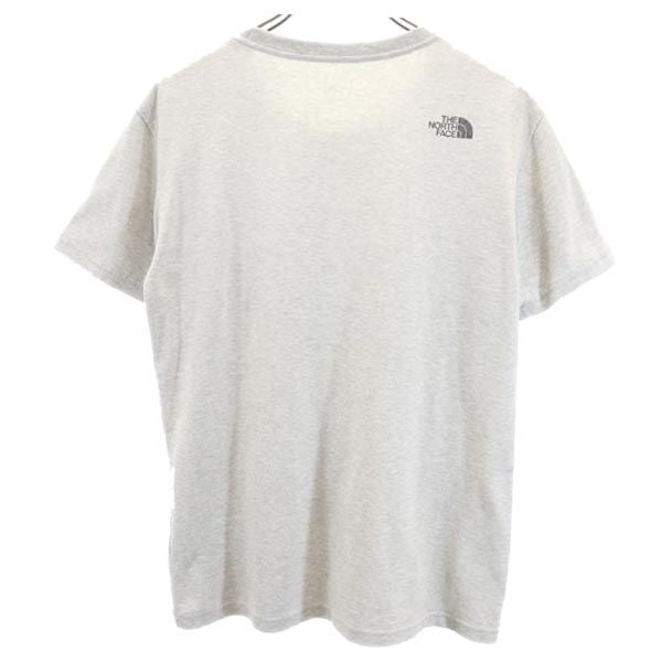 THE NORTH FACE ノースフェイス NT31484 プリント 半袖 Tシャツ L グレー アウトドア メンズ