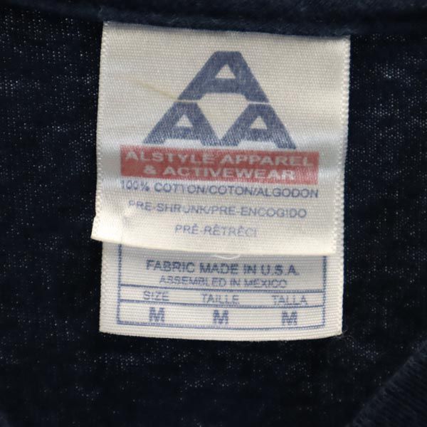 ALSTYLE APPAREL&ACTIVEWEAR アルスタイルアパレルアンドアクティブウェアー Felix プリント 半袖 Tシャツ M 紺系 メンズ