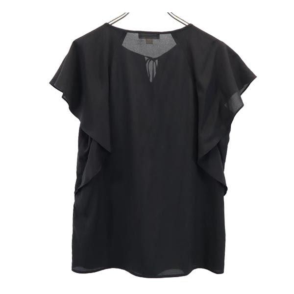 Calvin klein カルバンクライン 半袖 カットソー S 黒 フリル袖 レディース