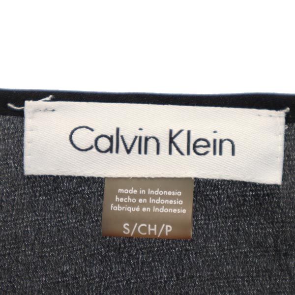 Calvin klein カルバンクライン 半袖 カットソー S 黒 フリル袖 レディース