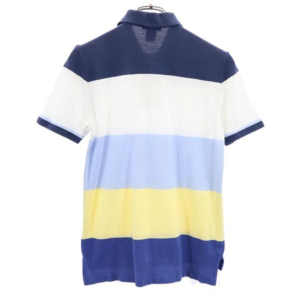 Polo by Ralph Lauren ポロバイラルフローレン ボーダー 半袖 ポロシャツ 150 ブルー系 鹿の子 キッズ