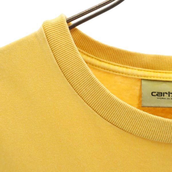 Carhartt カーハート 半袖 Tシャツ M 黄 ロゴ刺_ メンズ