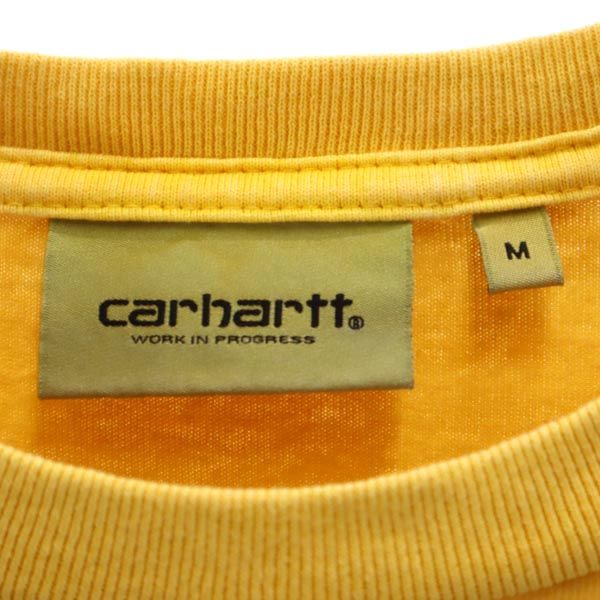 Carhartt カーハート 半袖 Tシャツ M 黄 ロゴ刺_ メンズ