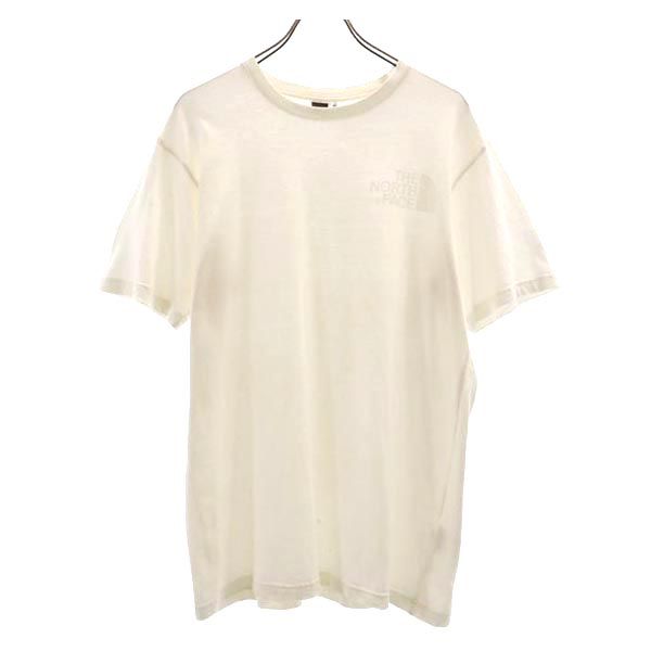 THE NORTH FACE ザノースフェイス TEK TEE NT31230 プリント 半袖 Tシャツ XL 白系 アウトドア ロゴ メンズ