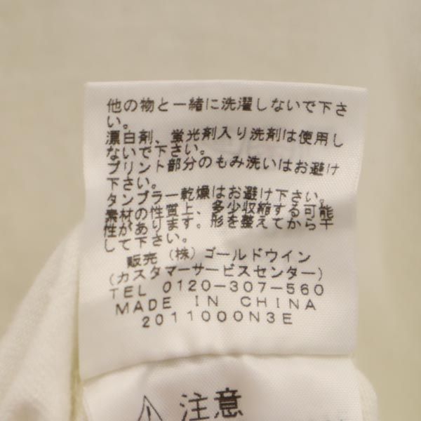 THE NORTH FACE ザノースフェイス TEK TEE NT31230 プリント 半袖 Tシャツ XL 白系 アウトドア ロゴ メンズ