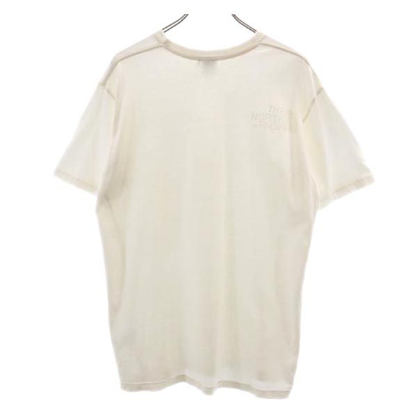 THE NORTH FACE ザノースフェイス TEK TEE NT31230 プリント 半袖 Tシャツ XL 白系 アウトドア ロゴ メンズ