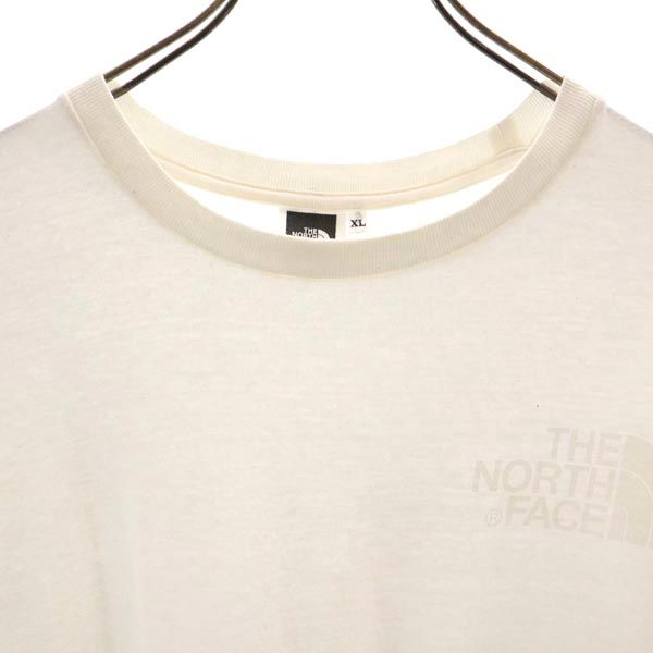 THE NORTH FACE ザノースフェイス TEK TEE NT31230 プリント 半袖 Tシャツ XL 白系 アウトドア ロゴ メンズ