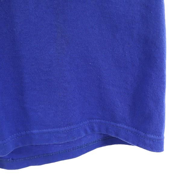 mickey & co. ミッキーアンドコー USA製 ミッキーマウス プリント 半袖 Tシャツ L 青 ディズニー メンズ