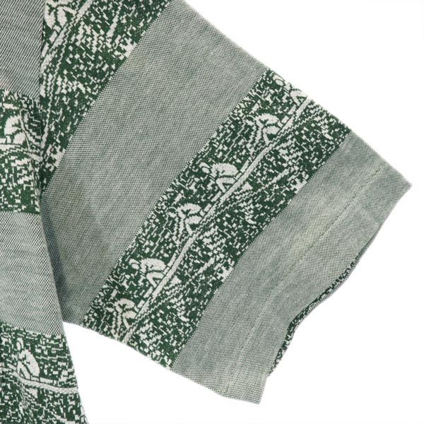 ダックス 総柄 ゴルフ 半袖 ポロシャツ M 緑系 DAKS メンズ